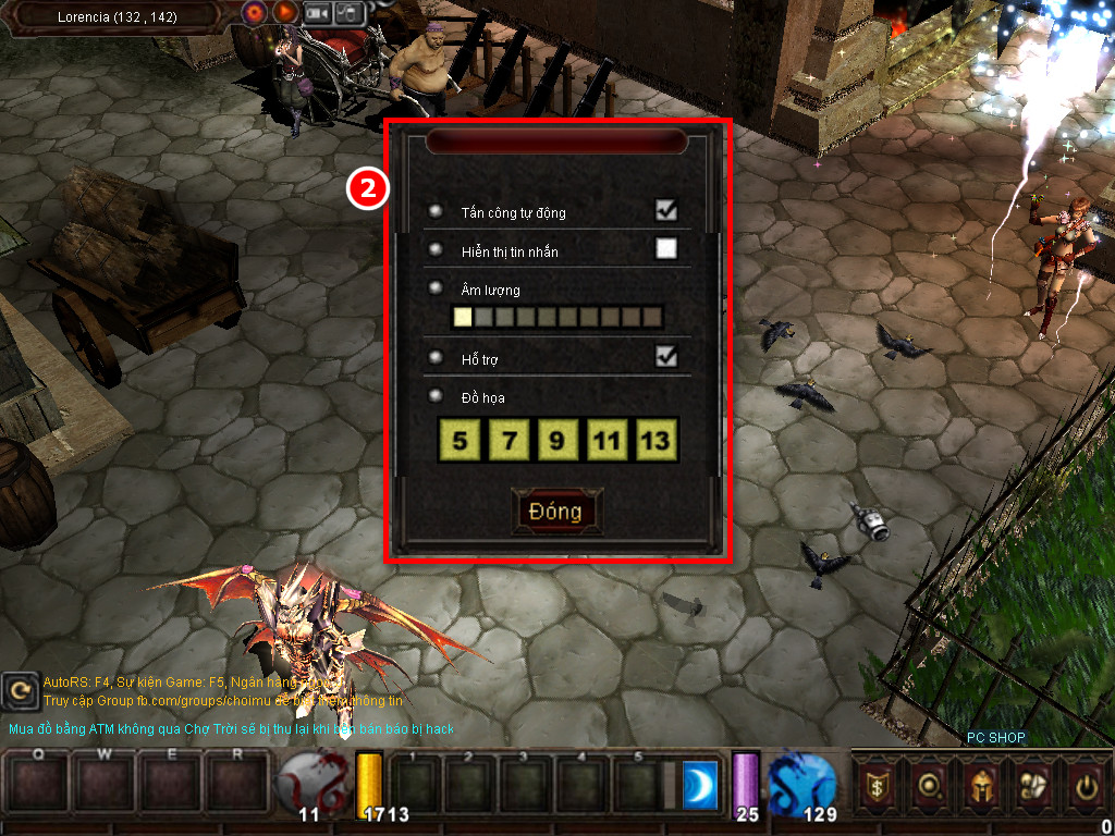 Chức năng chính của Game MU Hỏa Thần